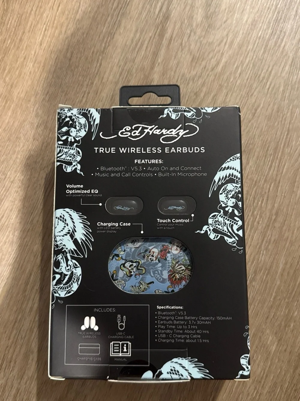 Ed Hardy Love Kills Slowly Wireless Headphones